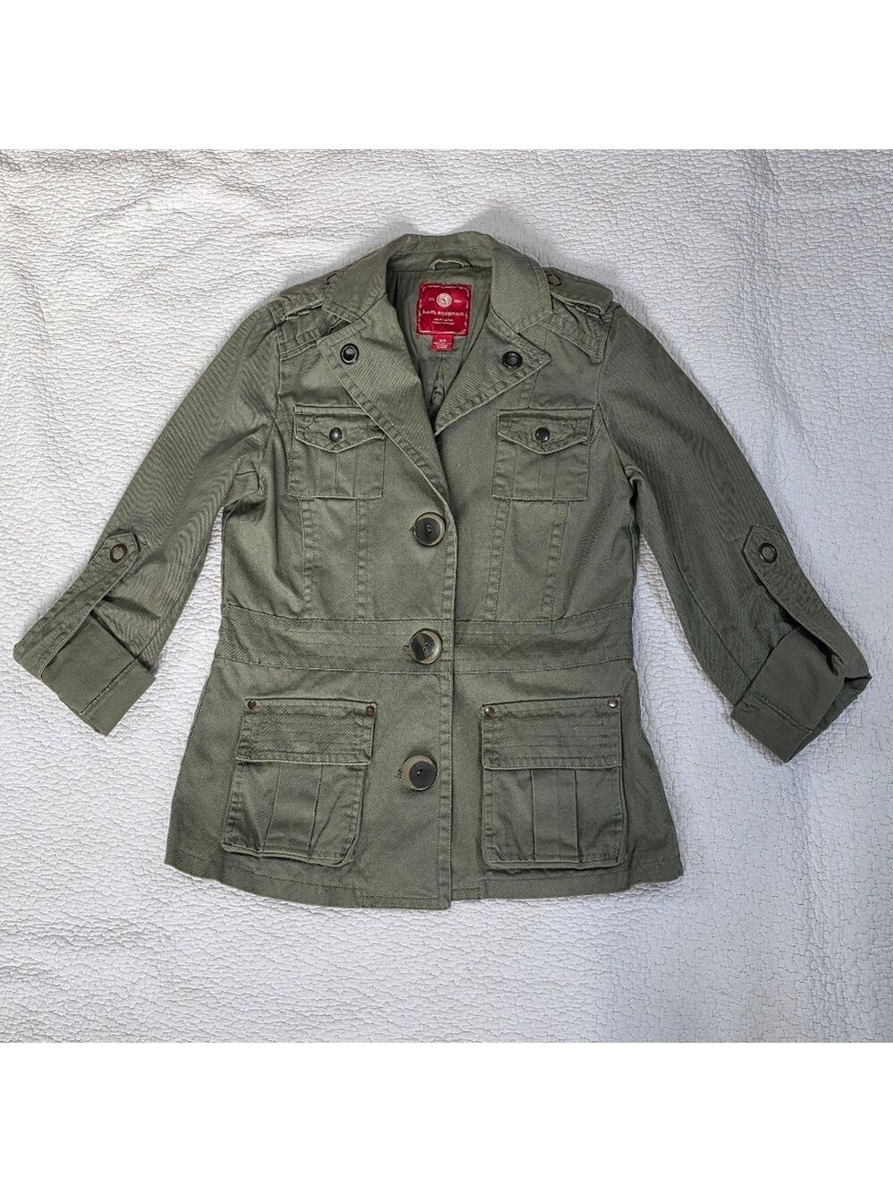 b.u.m. Equipment Khaki Green Military Utility Jacket